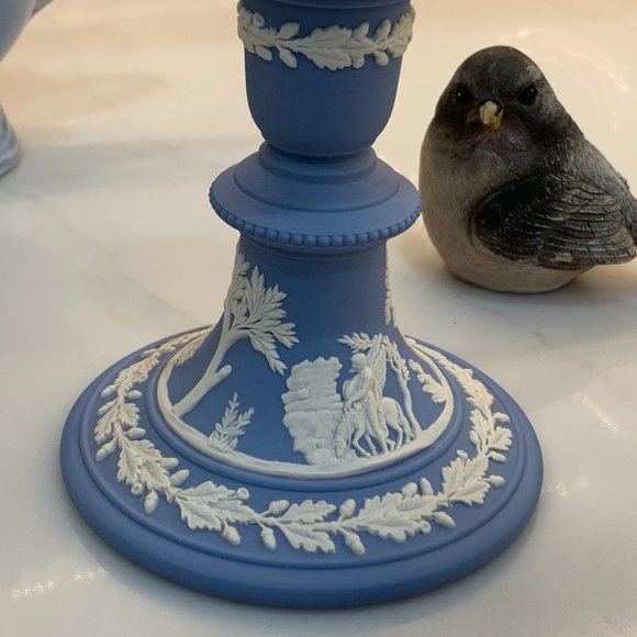 Vintage Wedgwood Jasperware Single Reading Candlestick - Picture 4 of 10